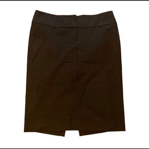 Express Editor Dark Brown Pencil Skirt Size 2